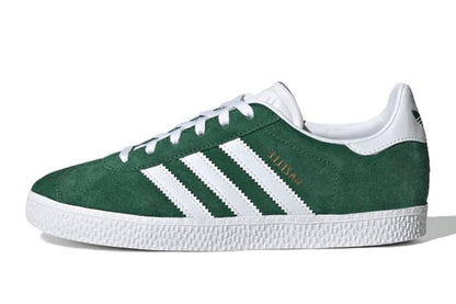 Adidas-Gazelle Junior Dark Green White-StoreGoods