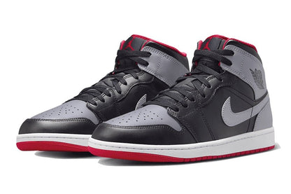 Air Jordan-Air Jordan 1 Mid Black Grey Red-StoreGoods