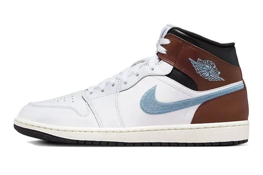 Air Jordan-Air Jordan 1 Mid Brown Blue Grey-StoreGoods