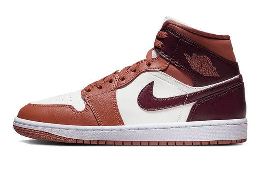 Air Jordan-Air Jordan 1 Mid Dusty Peach Night Maroon-StoreGoods