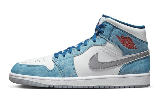 Air Jordan-Air Jordan 1 Mid French Blue Fire Red-StoreGoods