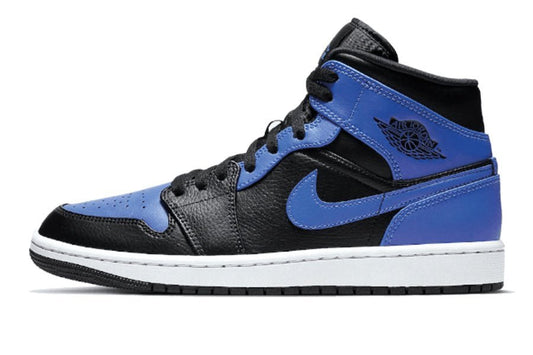 Air Jordan-Air Jordan 1 Mid Hyper Royal Tumbled Leather-StoreGoods