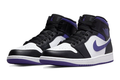 Air Jordan-Air Jordan 1 Mid White Black Purple-StoreGoods