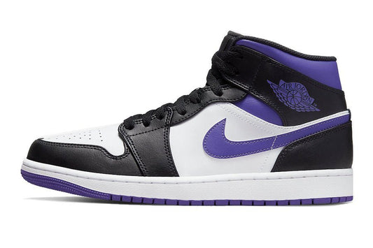 Air Jordan-Air Jordan 1 Mid White Black Purple-StoreGoods