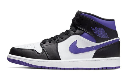 Air Jordan-Air Jordan 1 Mid White Black Purple-StoreGoods