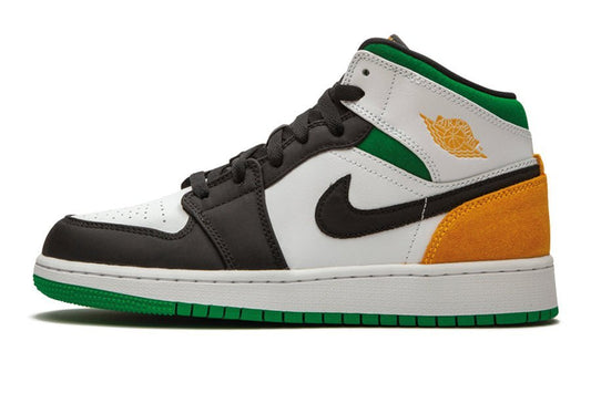 Air Jordan-Air Jordan 1 Mid White Laser Orange Lucky Green-StoreGoods