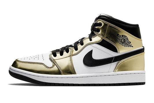 Air Jordan-Air Jordan 1 Mid White Metallic Gold-StoreGoods
