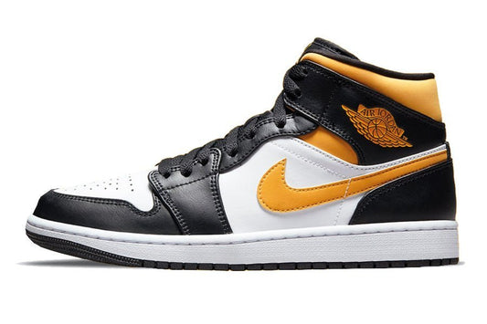 Air Jordan-Air Jordan 1 Mid White Pollen Black-StoreGoods