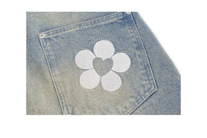 Boys with Flowers-Denim Shorts Blue-StoreGoods