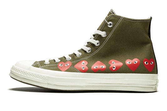 Converse-Chuck Taylor All-Star 70S Hi Comme Des Garcons Multi-Heart Green-StoreGoods