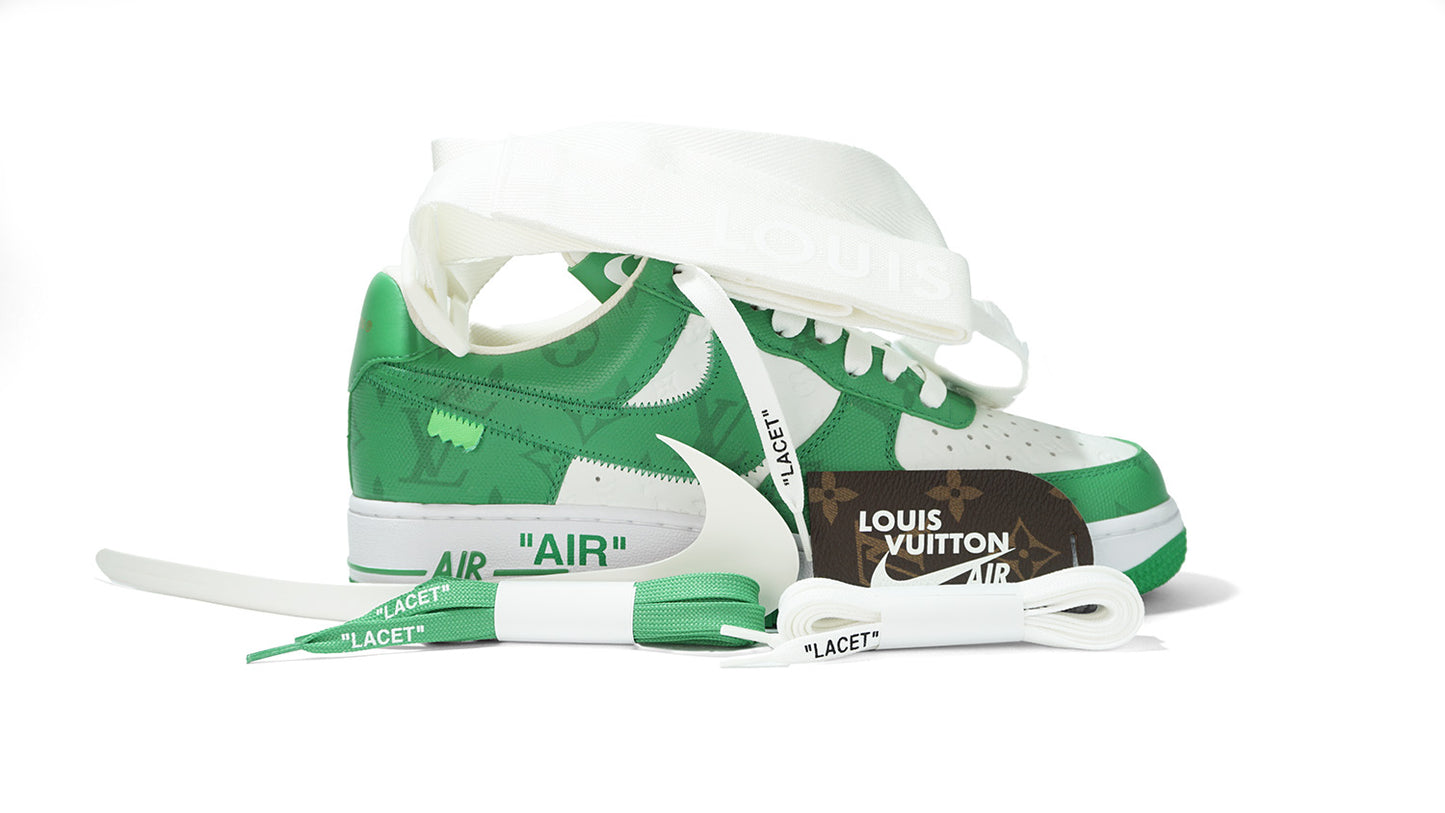 Louis Vuitton Nike Air Force 1 Low Weiß Grün