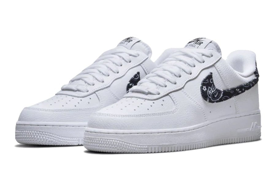 Nike-Air Force 1 Low Essential White Black Paisley-StoreGoods