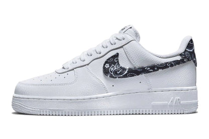 Nike-Air Force 1 Low Essential White Black Paisley-StoreGoods