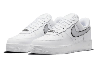 Nike-Air Force 1 Low Essential White Metallic Silver-StoreGoods