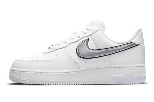 Nike-Air Force 1 Low Essential White Metallic Silver-StoreGoods