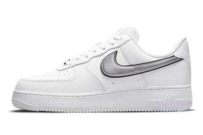 Nike-Air Force 1 Low Essential White Metallic Silver-StoreGoods