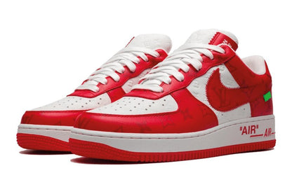 Nike-Air Force 1 Low Louis Vuitton White Red-StoreGoods