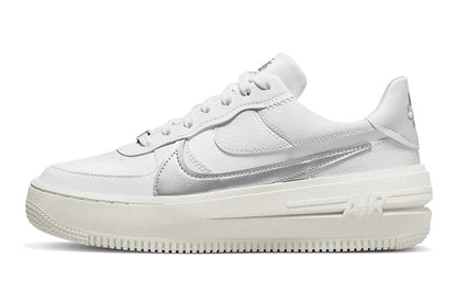 Nike-Air Force 1 Low PLT.AF.ORM Summit White Metallic Silver-StoreGoods