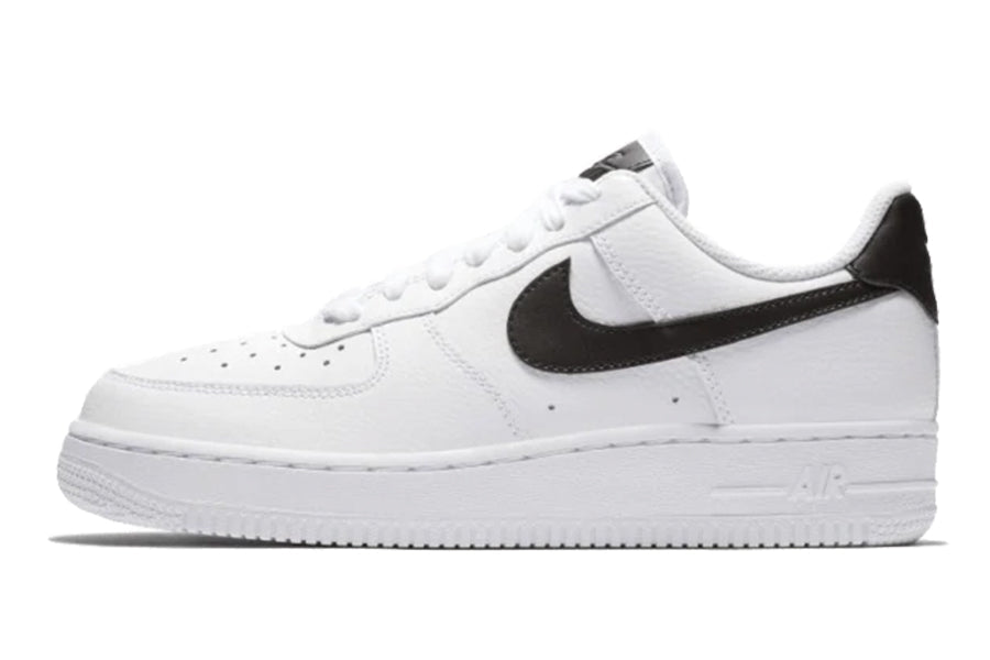 Nike-Air Force 1 Low White Black Pebbled Leather-StoreGoods