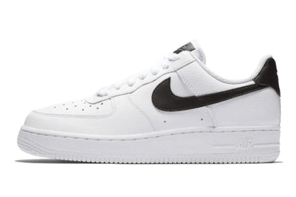 Nike-Air Force 1 Low White Black Pebbled Leather-StoreGoods