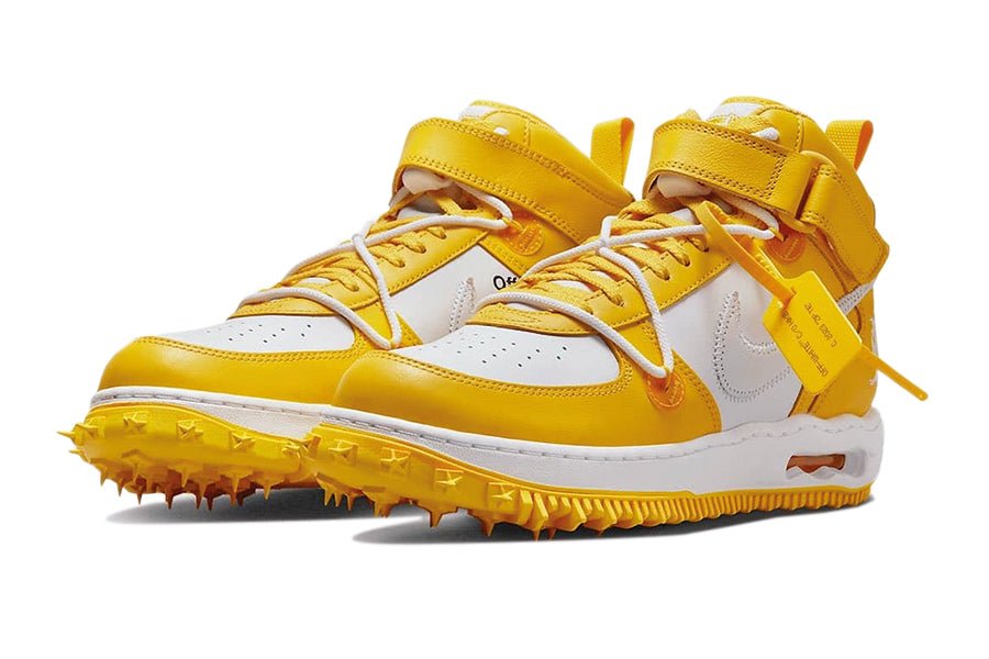 Nike-Air Force 1 Mid Off White Varsity Maize-StoreGoods