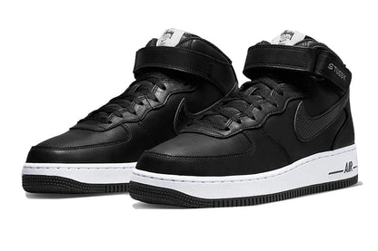 Nike-Air Force 1 Mid Stussy All Black-StoreGoods