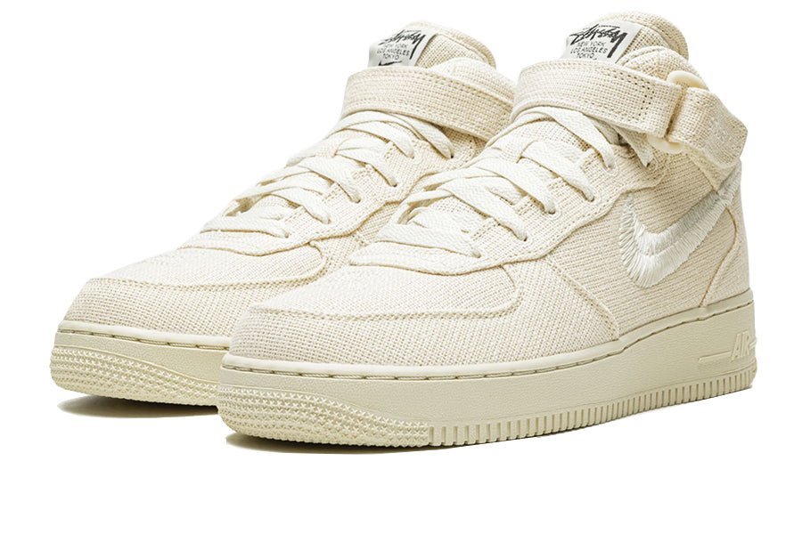 Nike-Air Force 1 Mid Stussy Fossil-StoreGoods