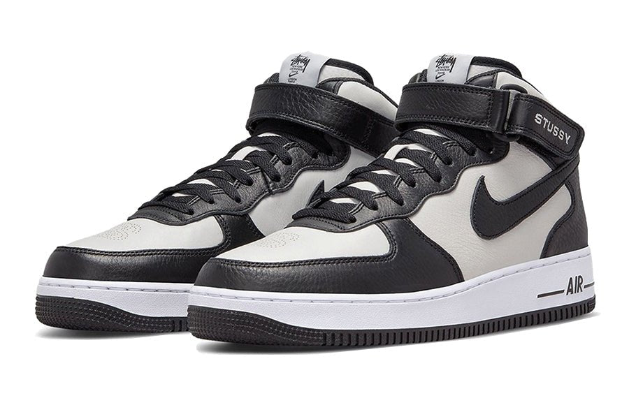 Nike-Air Force 1 Mid Stussy Grey Black-StoreGoods