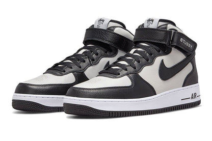 Nike-Air Force 1 Mid Stussy Grey Black-StoreGoods
