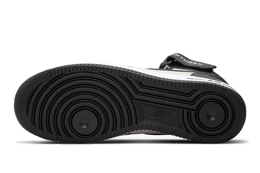 Nike-Air Force 1 Mid Stussy Grey Black-StoreGoods