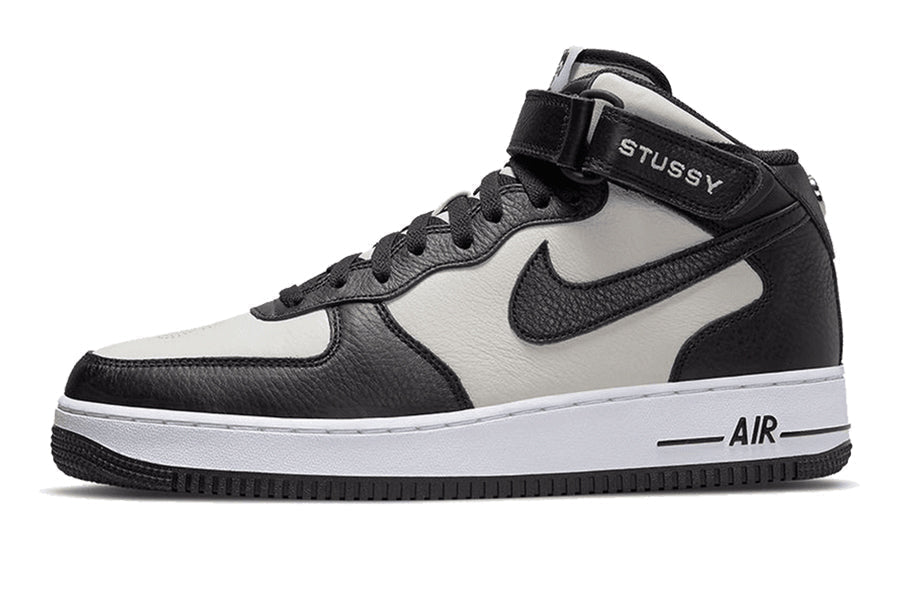 Nike-Air Force 1 Mid Stussy Grey Black-StoreGoods