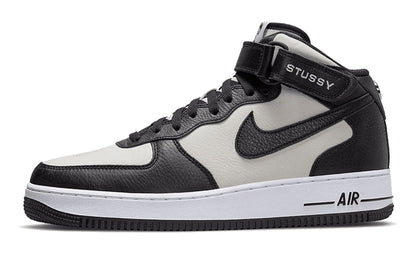 Nike-Air Force 1 Mid Stussy Grey Black-StoreGoods