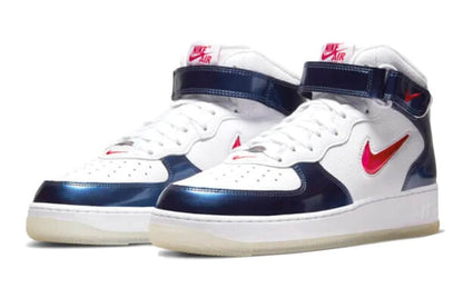 Nike-Air Force 1 Mid University Red Midnight Navy-StoreGoods