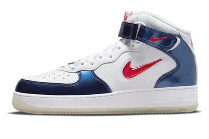 Nike-Air Force 1 Mid University Red Midnight Navy-StoreGoods