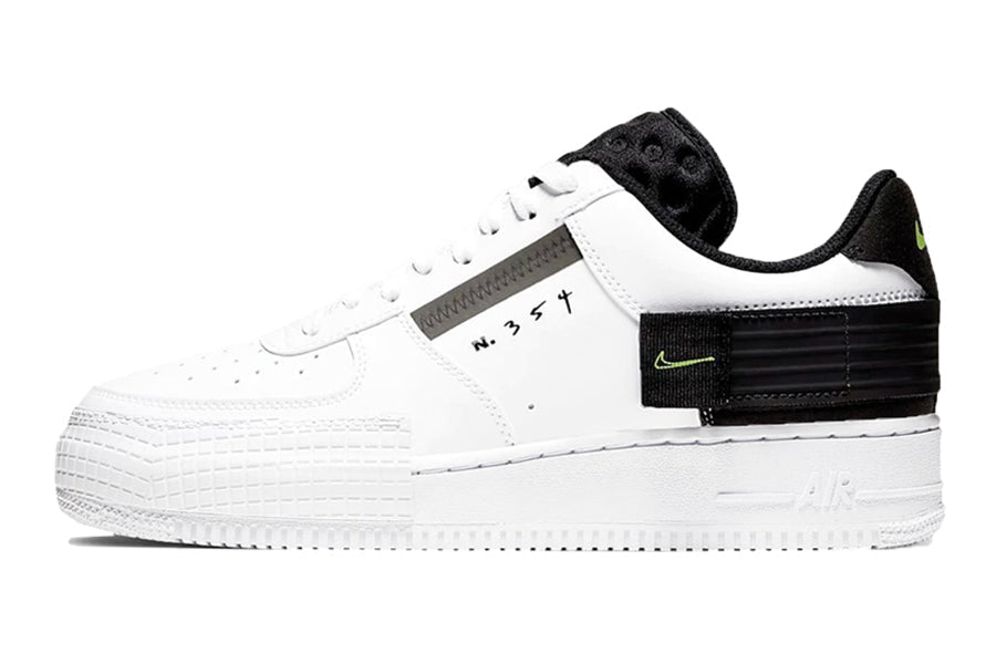 Nike-Air Force 1 Type White Black Volt-StoreGoods