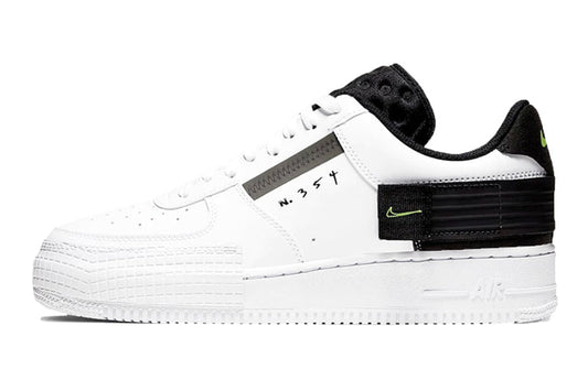 Nike-Air Force 1 Type White Black Volt-StoreGoods