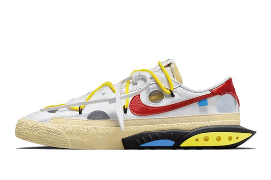Nike-Blazer Low Off White White University Red-StoreGoods