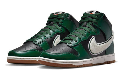 Nike-Dunk High Chenille Swoosh Black Green-StoreGoods