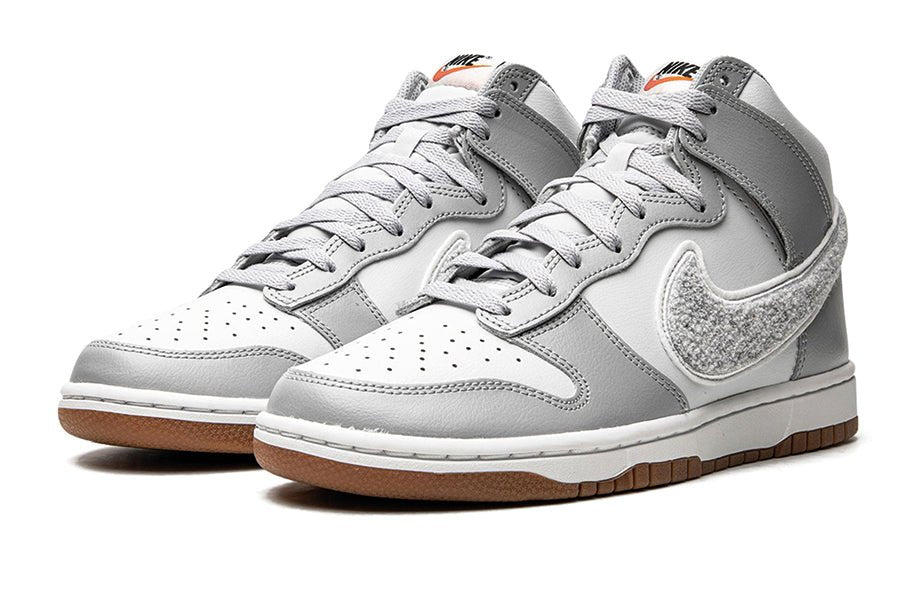 Nike-Dunk High Chenille Swoosh White Grey-StoreGoods