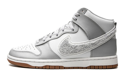 Nike-Dunk High Chenille Swoosh White Grey-StoreGoods