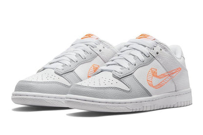 Nike-Dunk Low 3D Swoosh White Grey-StoreGoods