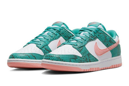 Nike-Dunk Low Snakeskin Washed Teal Bleached Coral-StoreGoods