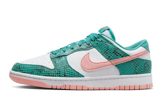 Nike-Dunk Low Snakeskin Washed Teal Bleached Coral-StoreGoods