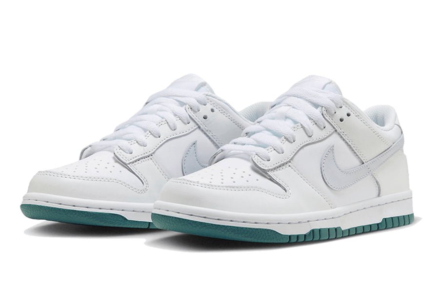 Nike-Dunk Low White Grey Teal-StoreGoods