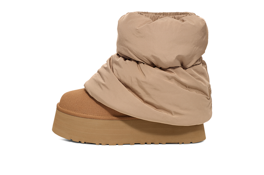 UGG-Classic Mini Dipper Puffer Boot Amphora Chestnut-StoreGoods